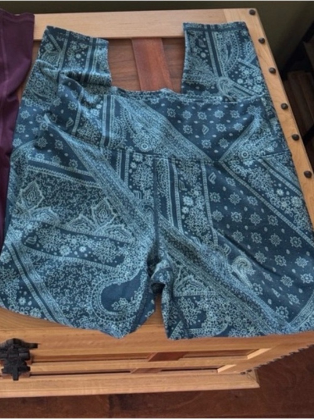 Fabletics Blue Paisley Leggings